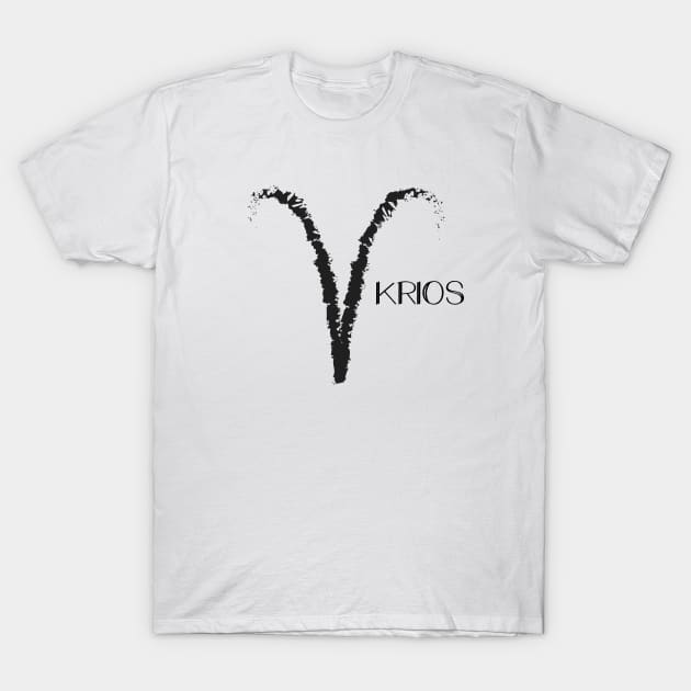 Aries zodiac sign T-Shirt by Cherubic